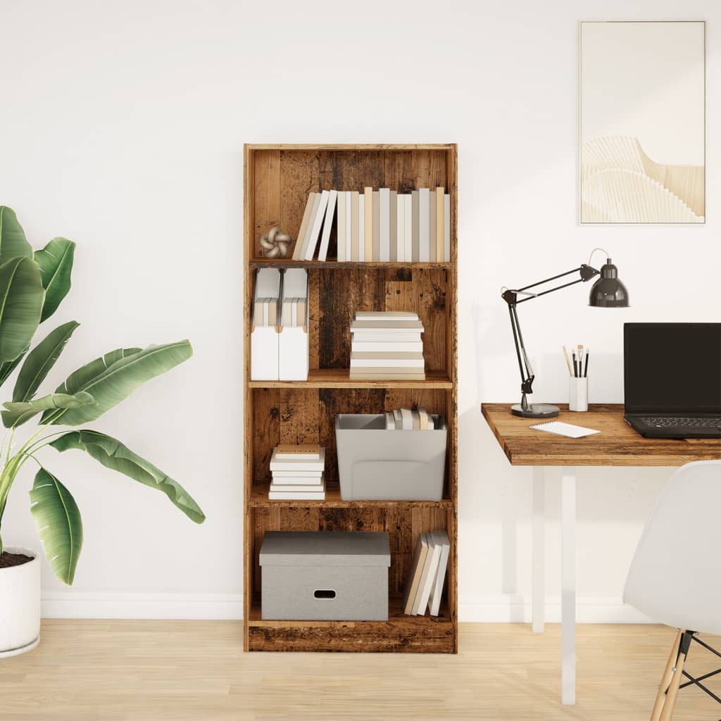 Bücherregal Weiß 40x24x75 cm Holzwerkstoff