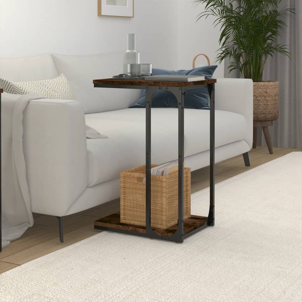 Beistelltisch Schwarz 50x35x52 cm Holzwerkstoff