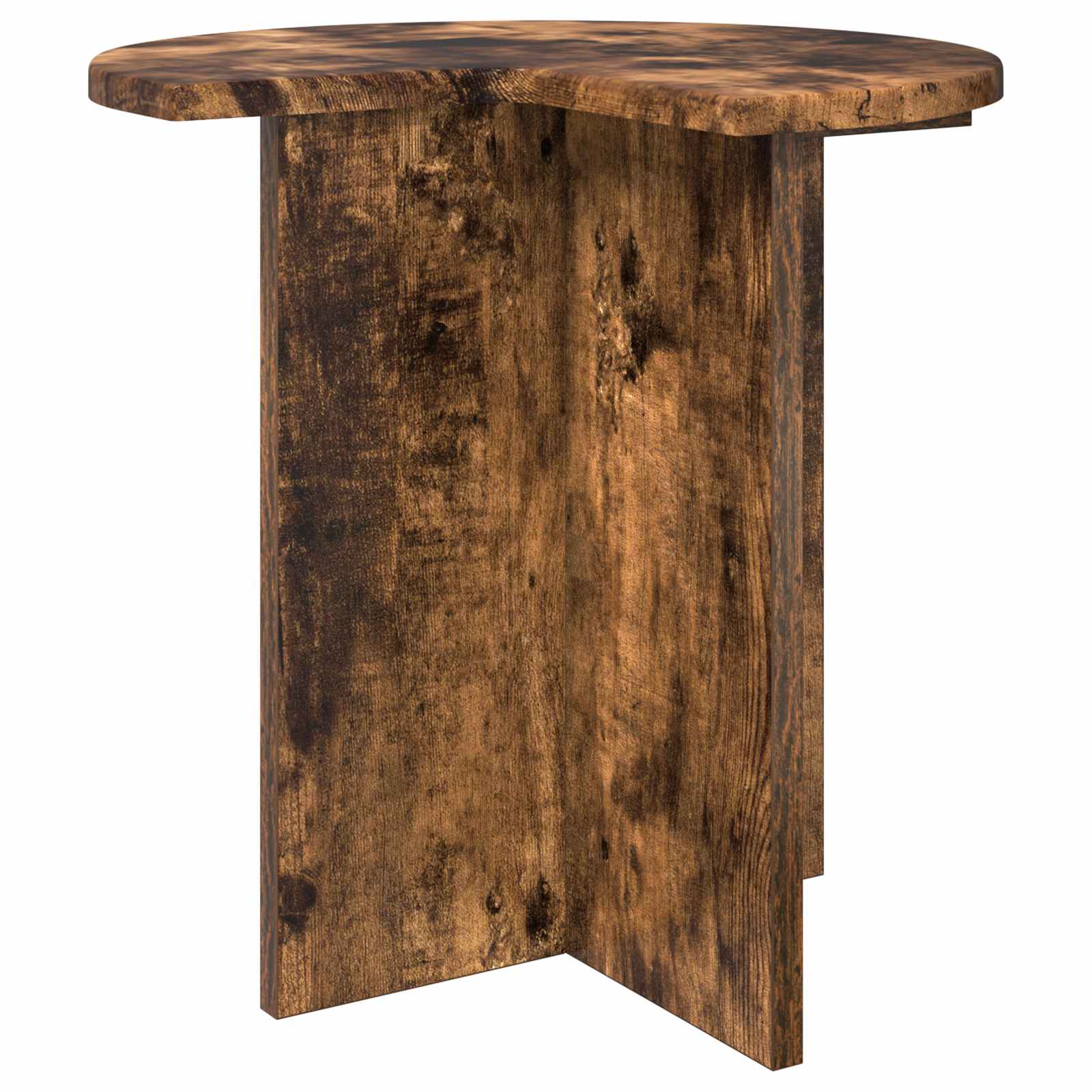 Beistelltisch mit Speicher Weiß Ø 39 x 38 cm Holzwerkstoff
