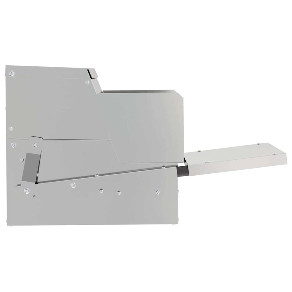 Hühnertretfeeder Schwarz 50 x 40 x 29 cm Kaltgewalzter Stahl