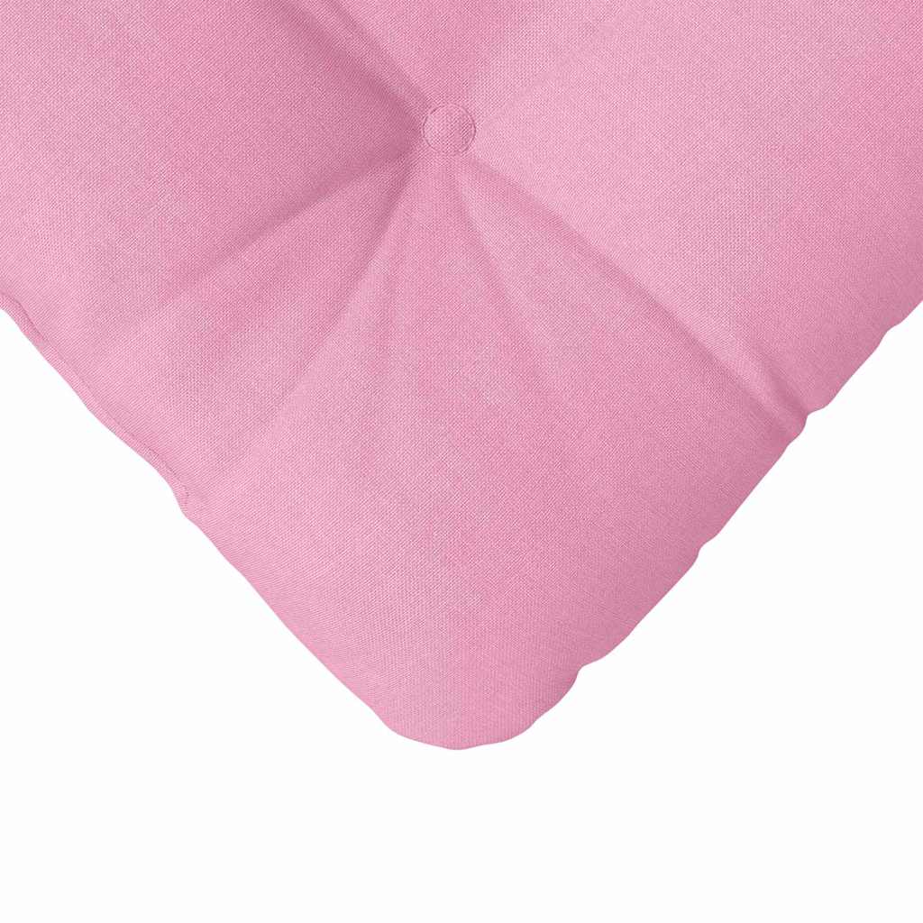 Sitzkissen 4 pcs Hellgrau 40 x 40 x 12 cm Stoff
