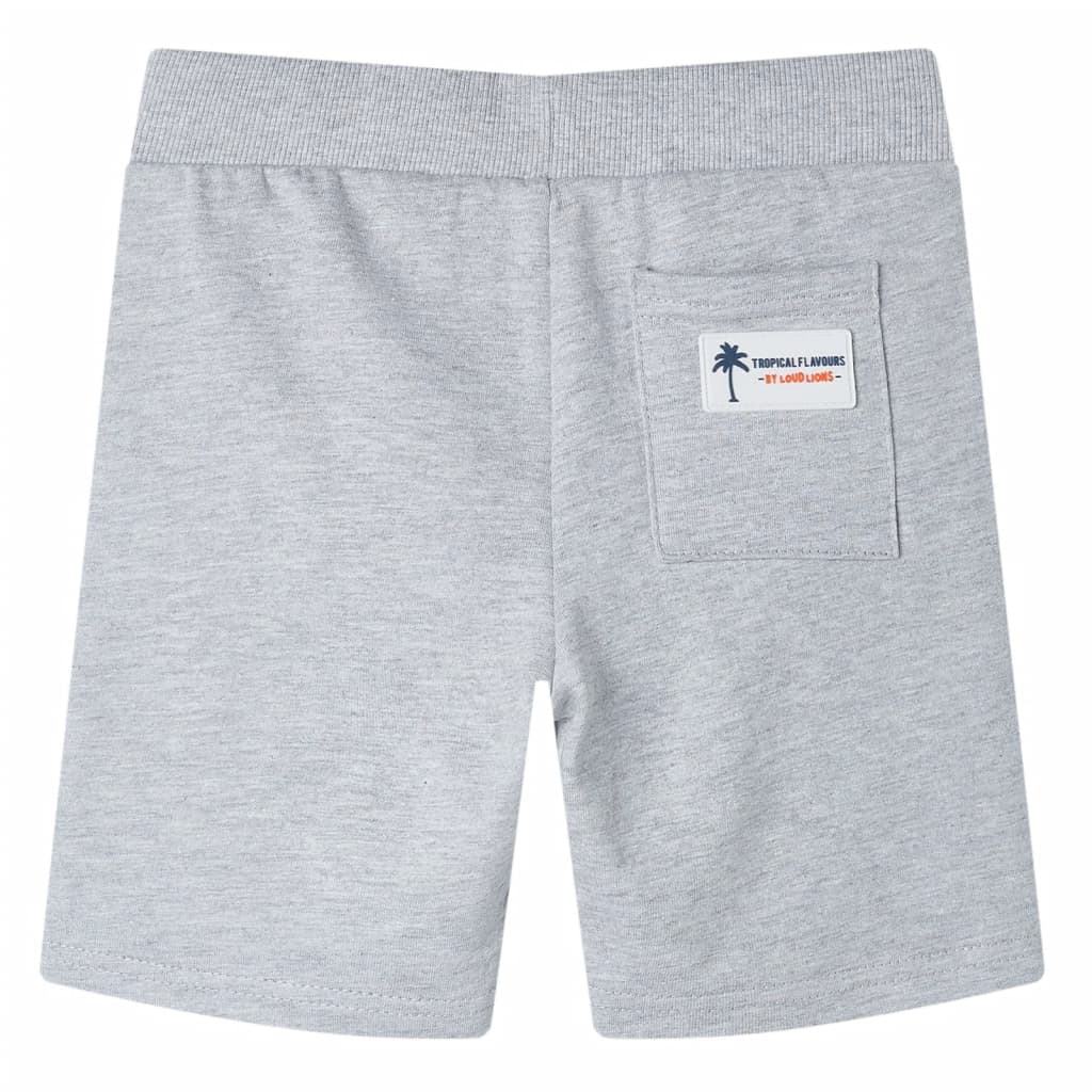 Kindershorts mit Kordelzug Dunkelblau Melange 140