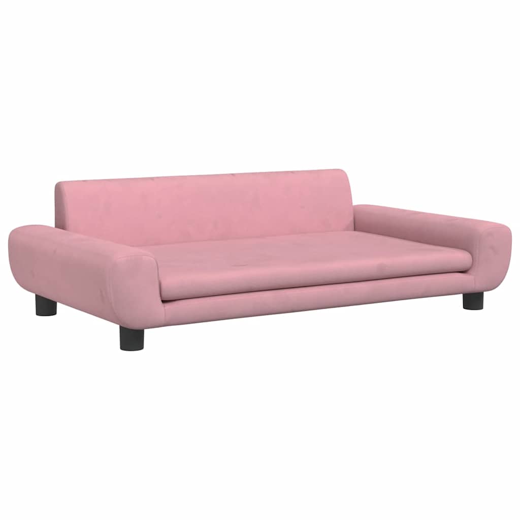 Hundebett Blau 100x54x33 cm Samt