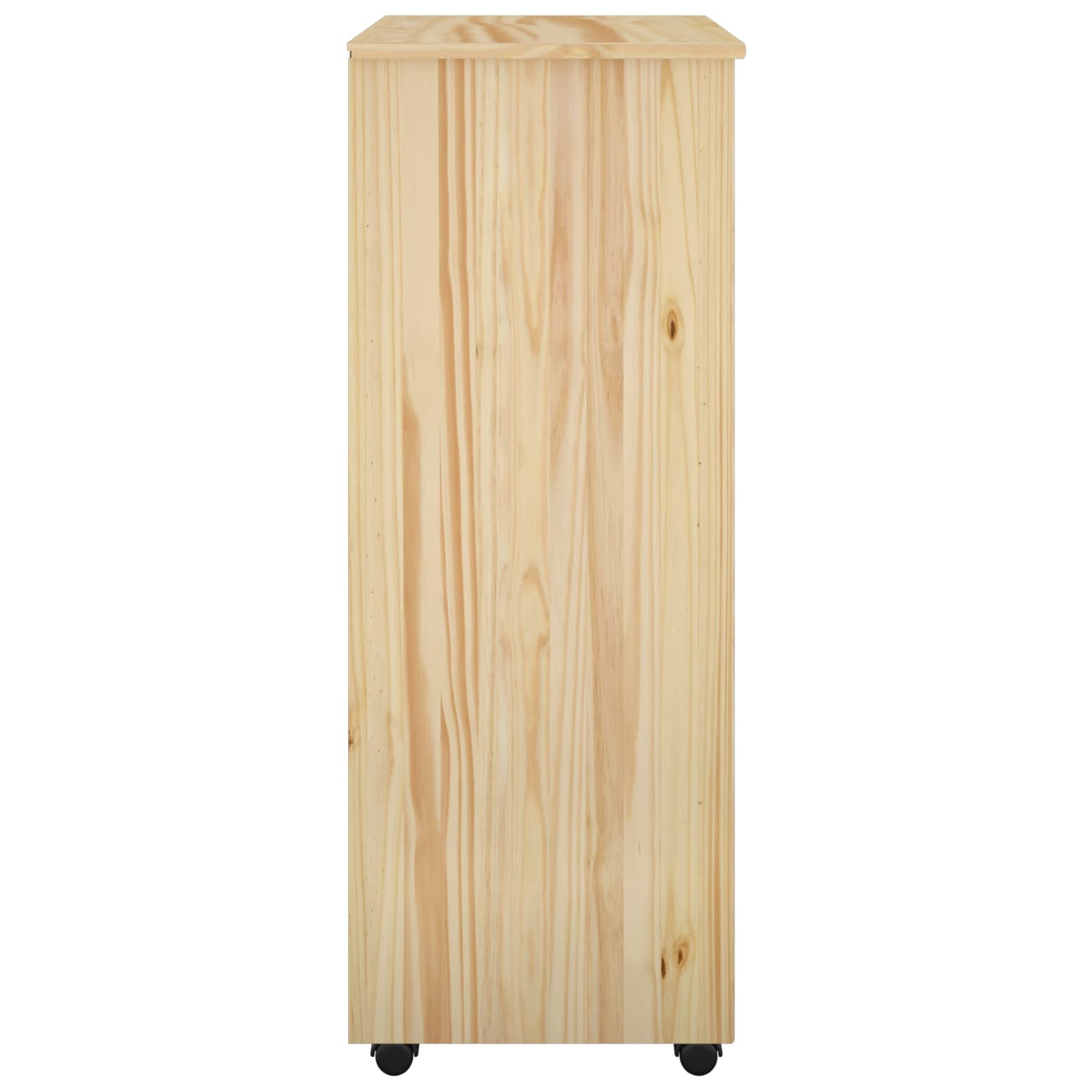 Rollschrank Honigbraun 53 x 39 x 103 cm Massivholz Kiefer
