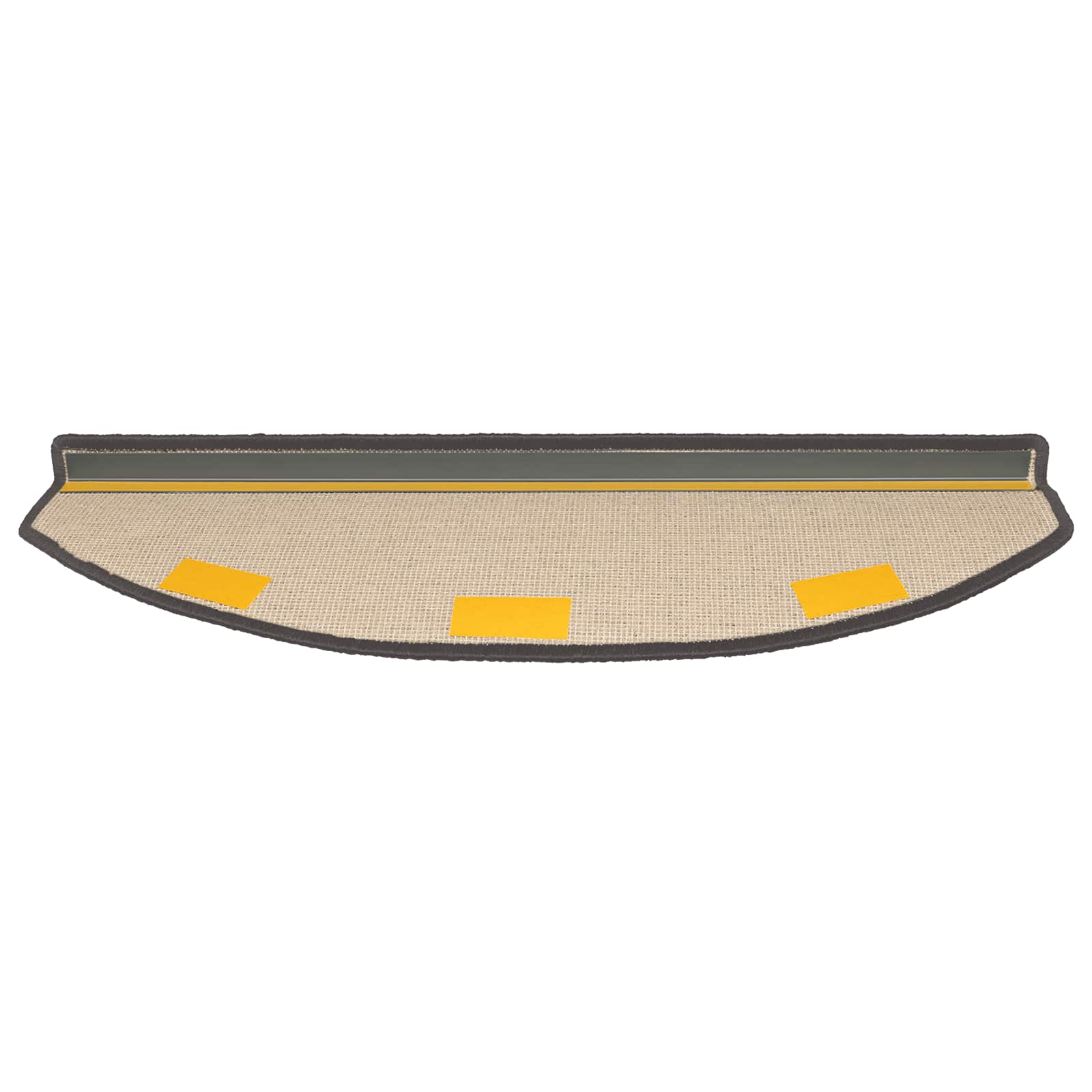 Stufenmatten 15 Stk. 56x17x3 cm Anthrazit Halbrund