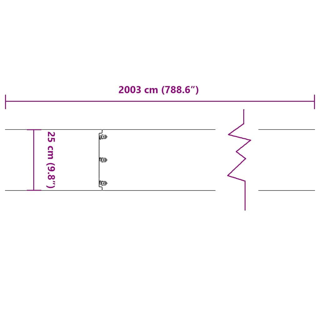 Raseneinfassung 10 pcs 10 x 103 cm Wetterfeststahl Rostig