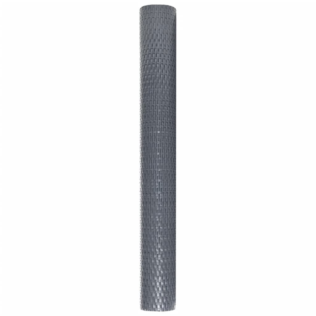 Balkon-Sichtschutz Anthrazit 300x90 cm Poly Rattan