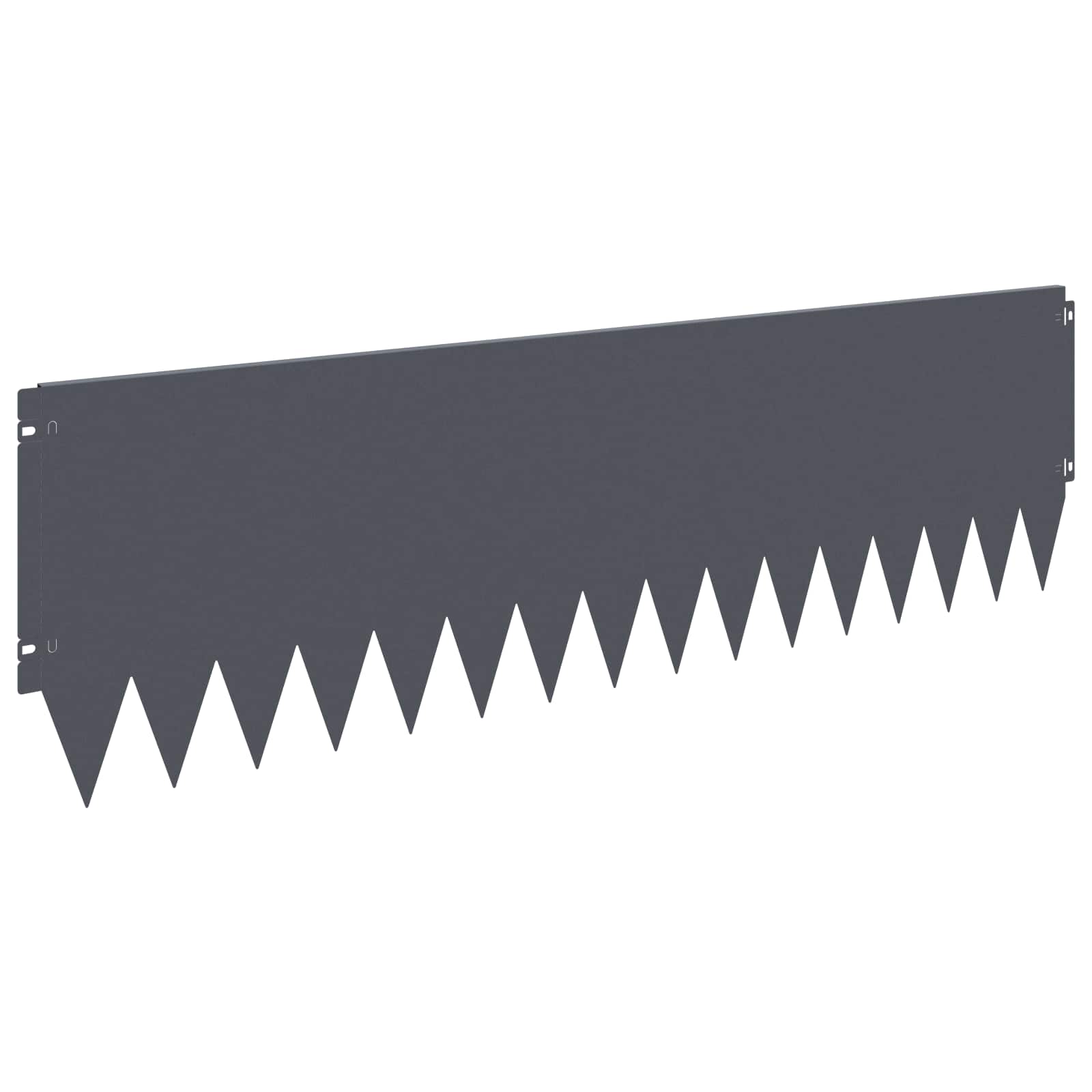 Raseneinfassung 10 pcs 103 x 10 cm Stahl Schwarz