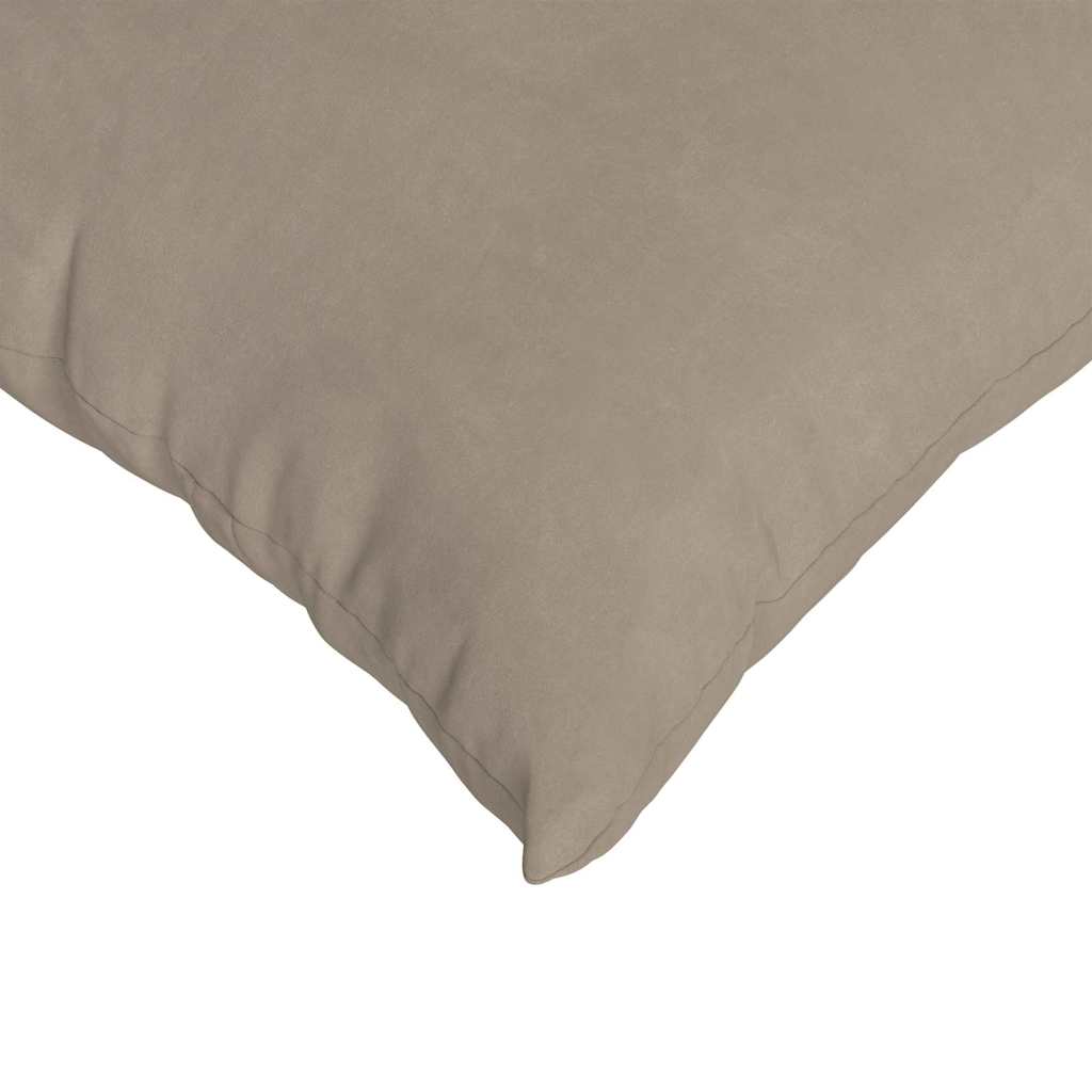 Sofakissen 2 Stück Taupe 50 x 30 cm Stoff
