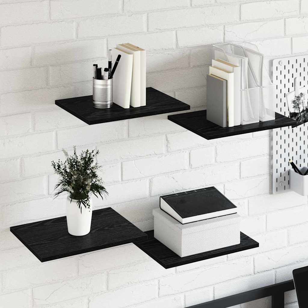 Bücherregal-Bretter 4 Stk. Weiß 40x10x1,5 cm Holzwerkstoff