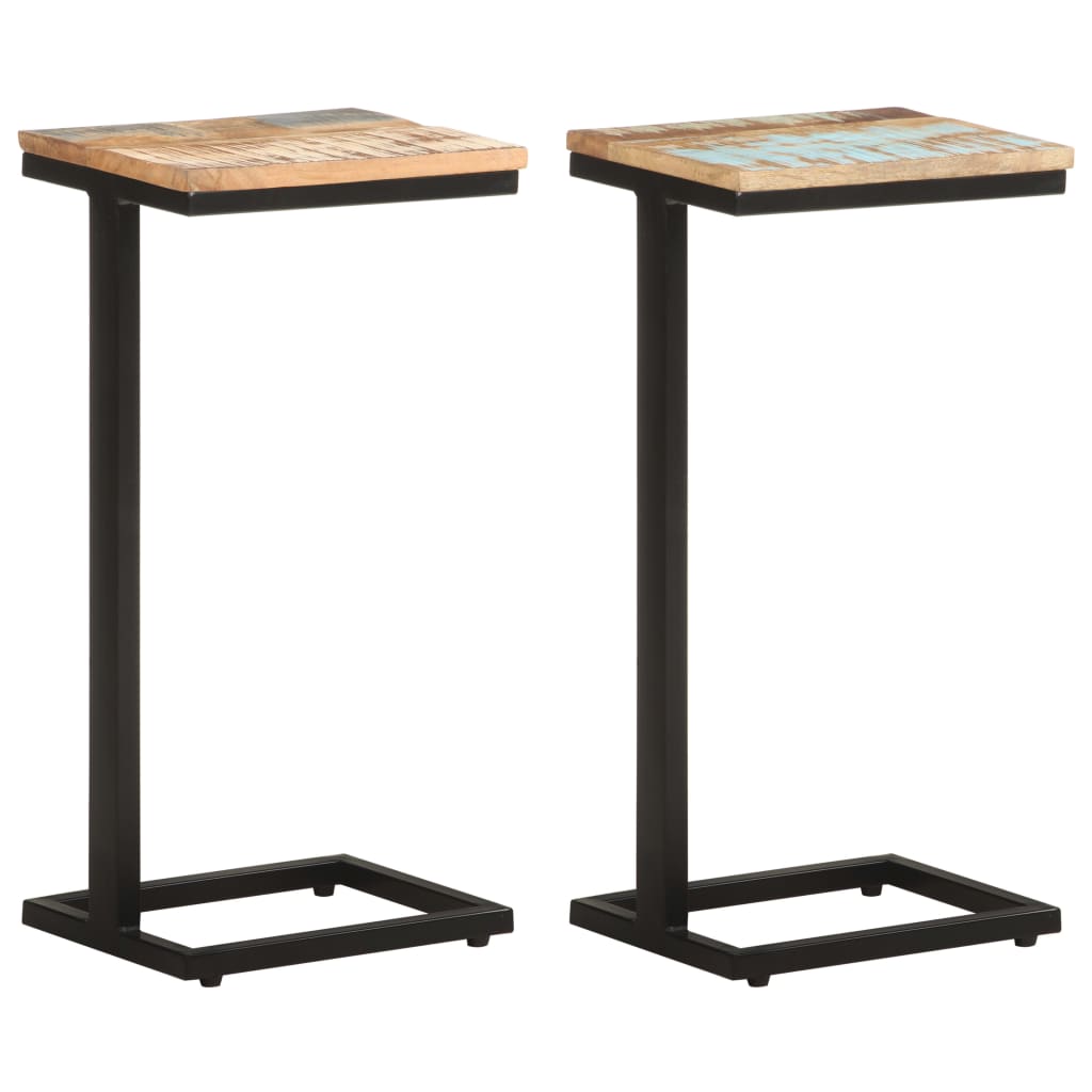 Beistelltische 2 Stk. 31,5x24,5x64,5 cm Massivholz Akazie