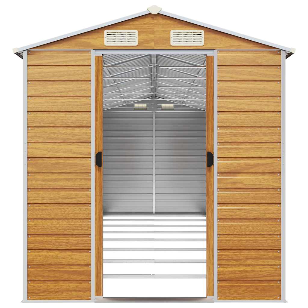 Gerätehaus Grün 191x130x198 cm Verzinkter Stahl