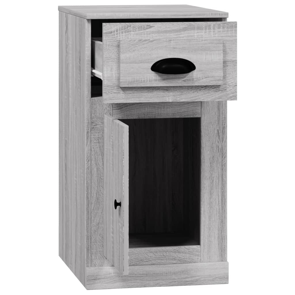 Beistellschrank mit Schublade Weiß 40x50x75 cm Holzwerkstoff