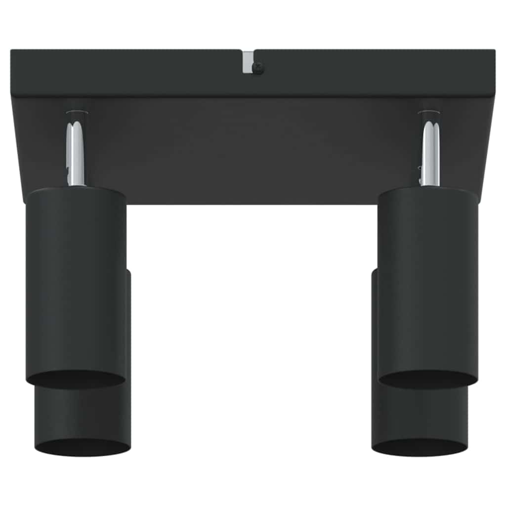 Deckenstrahler mit Strahlern Schwarz 6 x 6 x 16 cm Metall
