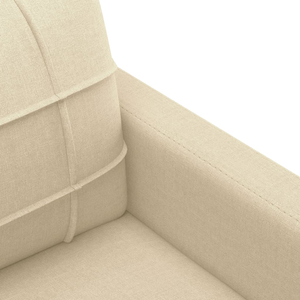 4-tlg. Sofagarnitur mit Kissen Braun Stoff