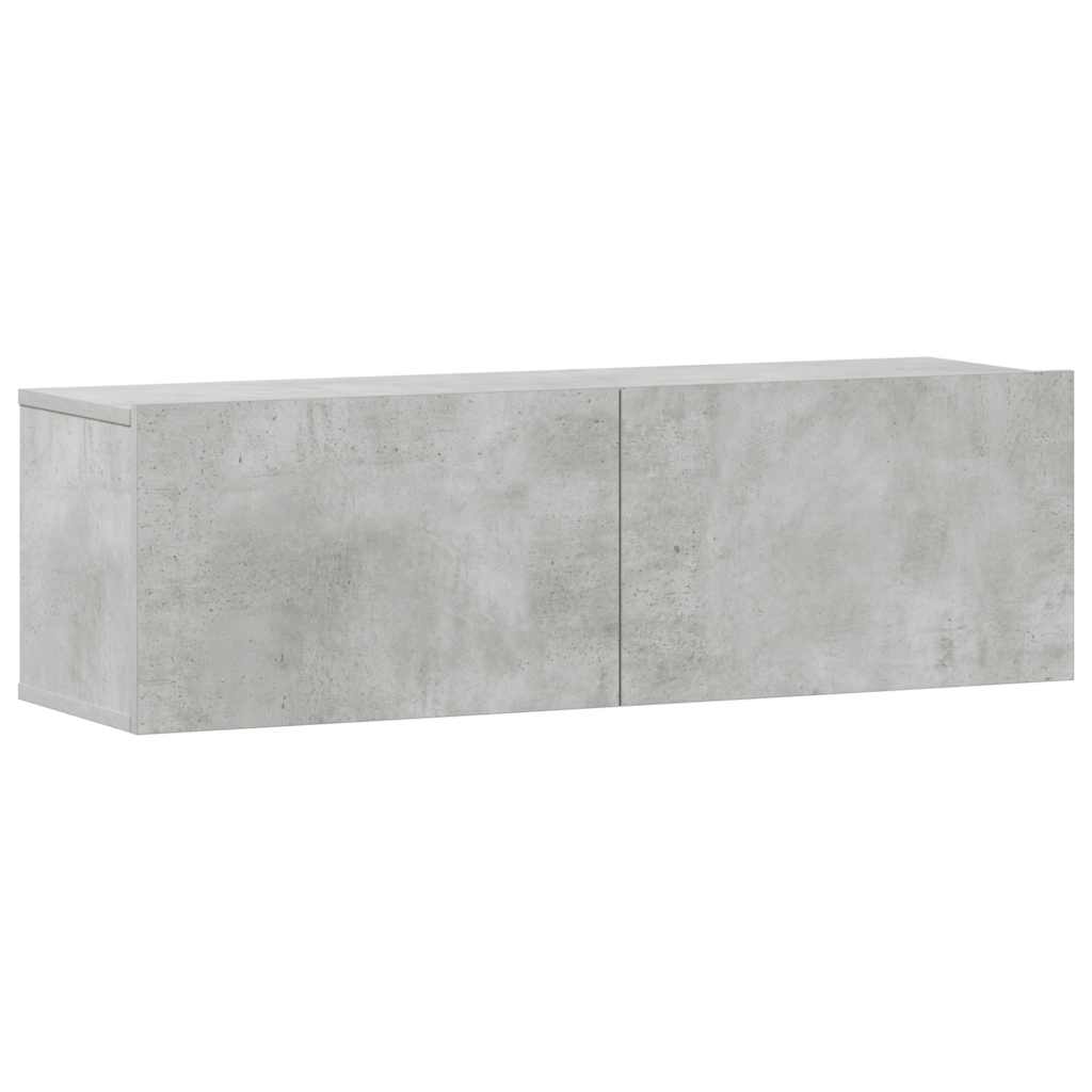 3-tlg. TV-Schrank-Set Weiß Holzwerkstoff