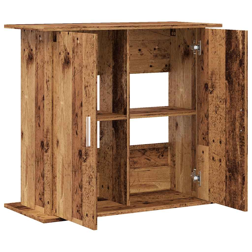 Aquariumständer Weiß 81x36x73 cm Holzwerkstoff
