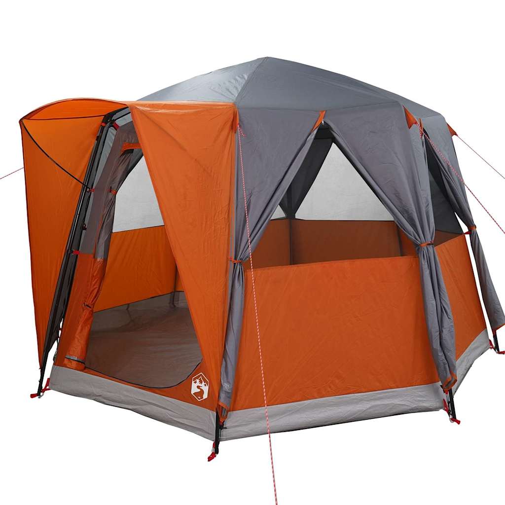 Cabin Zelt 3-Personen mit Dach Grün und Weiß 320 x 320 x 203 cm
