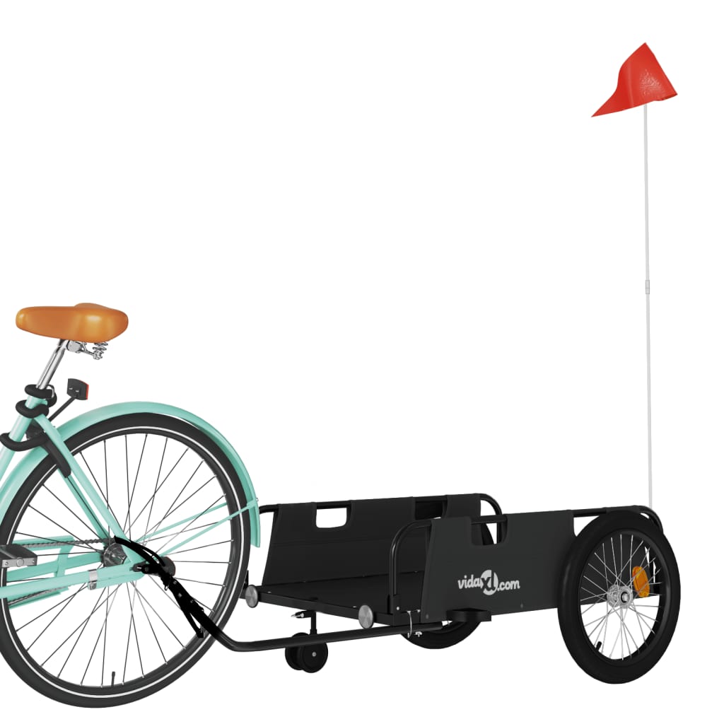 Fahrradanhänger Orange Oxford-Gewebe und Eisen