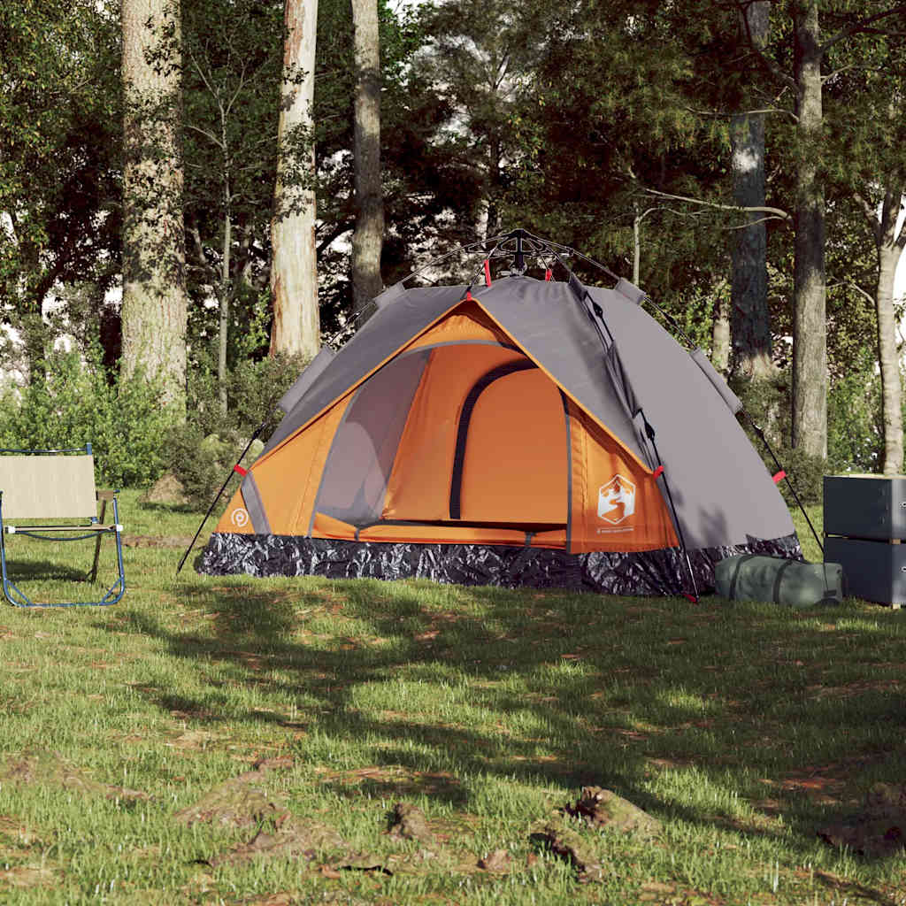 Kuppel-Campingzelt 2 Personen Grün Quick Release