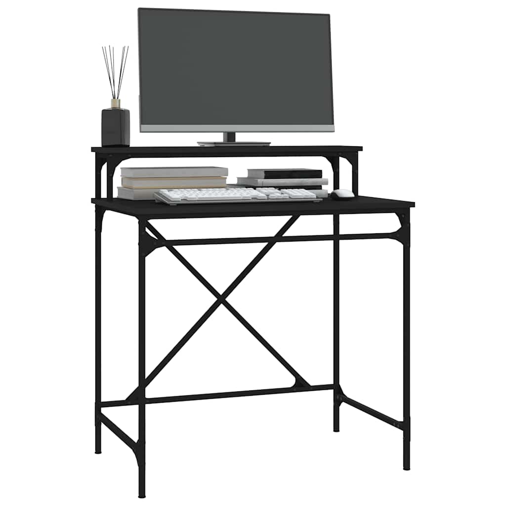 Schreibtisch Sonoma-Eiche 100x50x90 cm Holzwerkstoff und Eisen