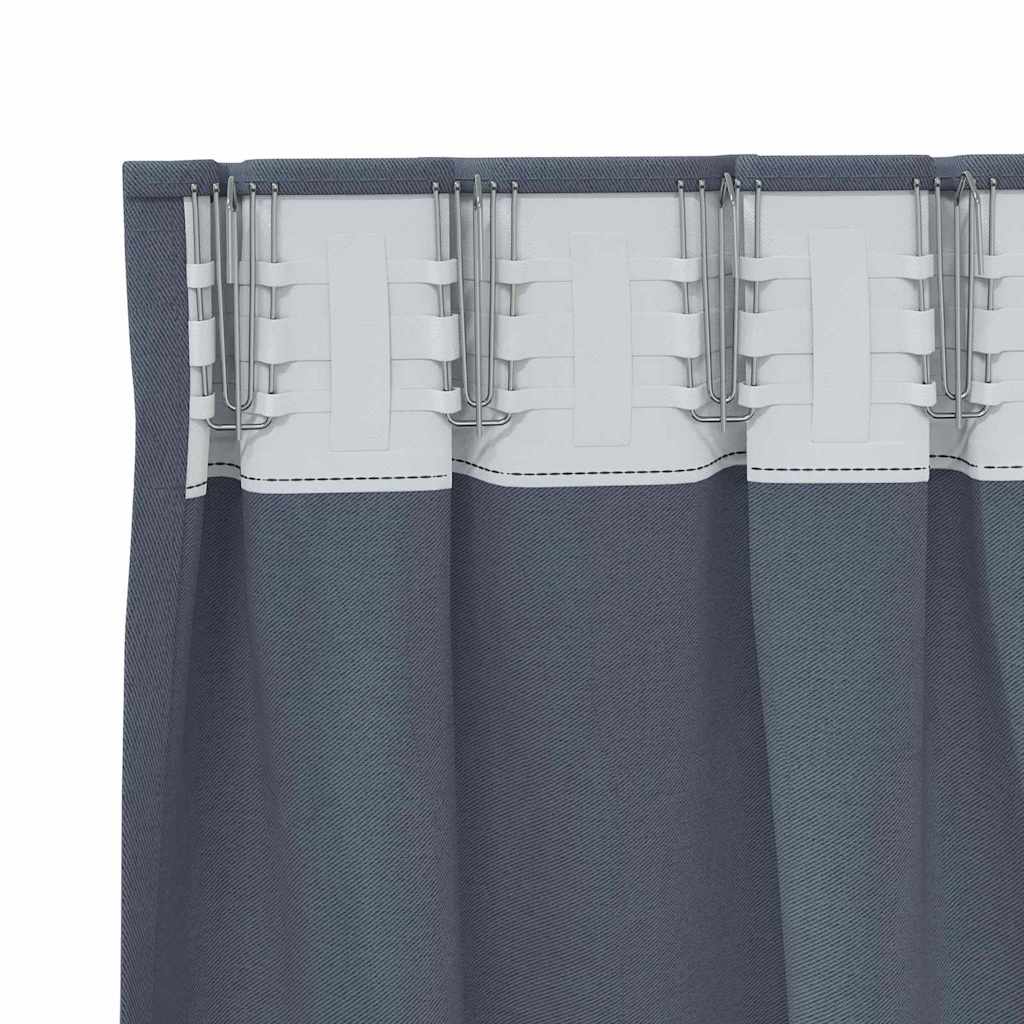 Verdunkelungs-Vorhänge mit Ringen 2 pcs Beige 140 x 140 cm