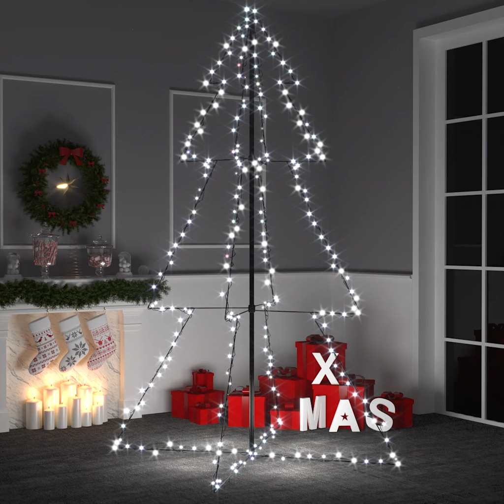 Weihnachtsbaum in Kegelform 160 LEDs Indoor & Outdoor 78x120 cm