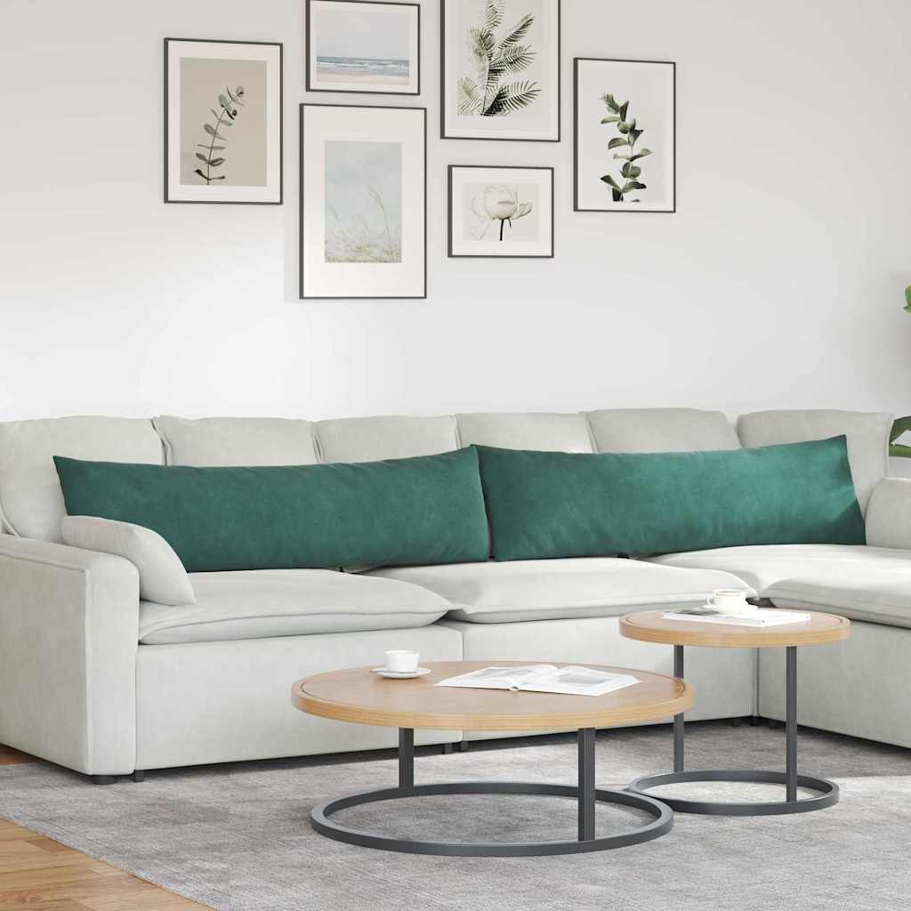 Sofakissen 2 Stück Blau 50 x 30 cm Cordstoff
