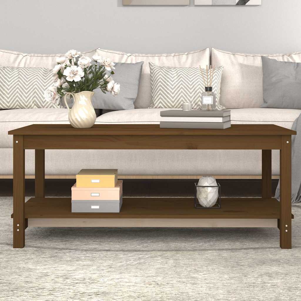 Couchtisch 110x55x45 cm Massivholz Kiefer