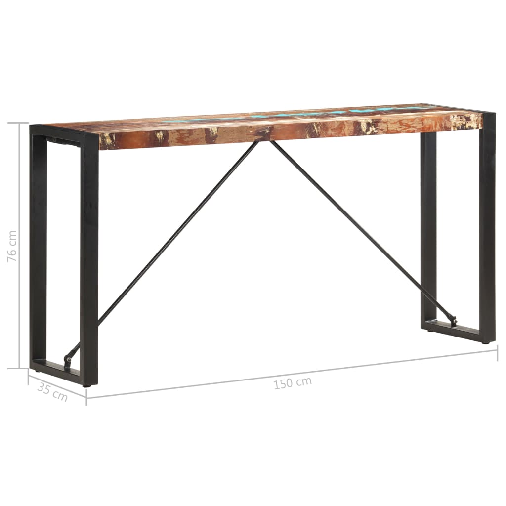 Konsolentisch 110x35x76 cm Massivholz Mango
