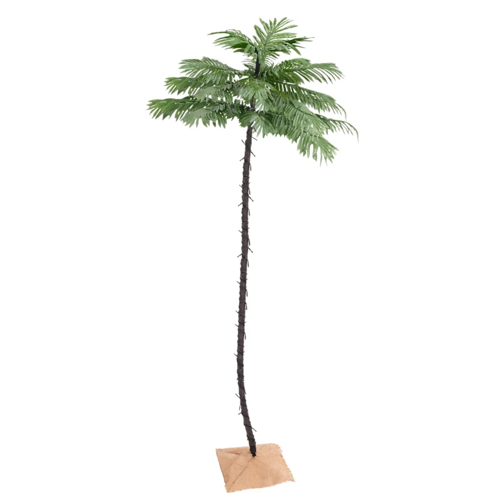 Künstliche Palme LED Warmweiß 72 LEDs 120 cm