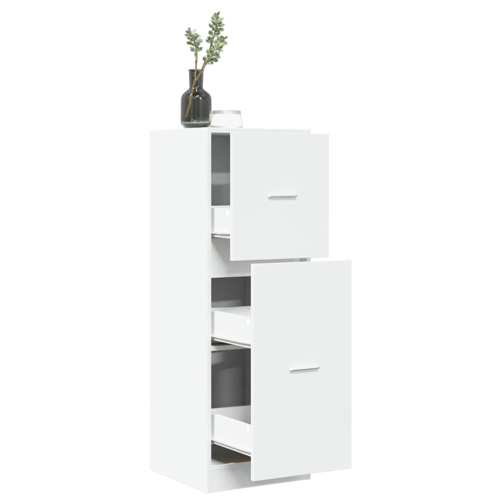 Apothekerschrank Weiß 30 x 41 x 174,5 cm Holzwerkstoff