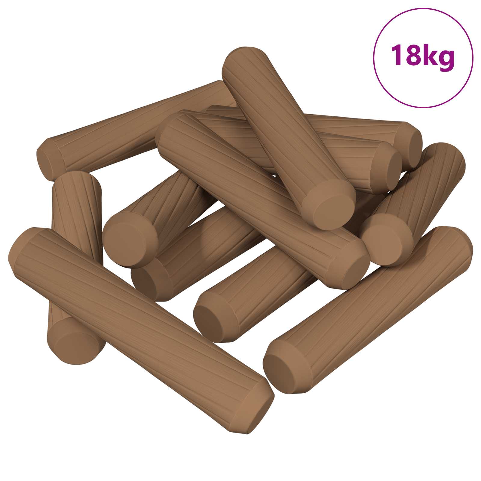 Holzdübel 2 pcs Natur Ø 6 x 40 mm Massivholz