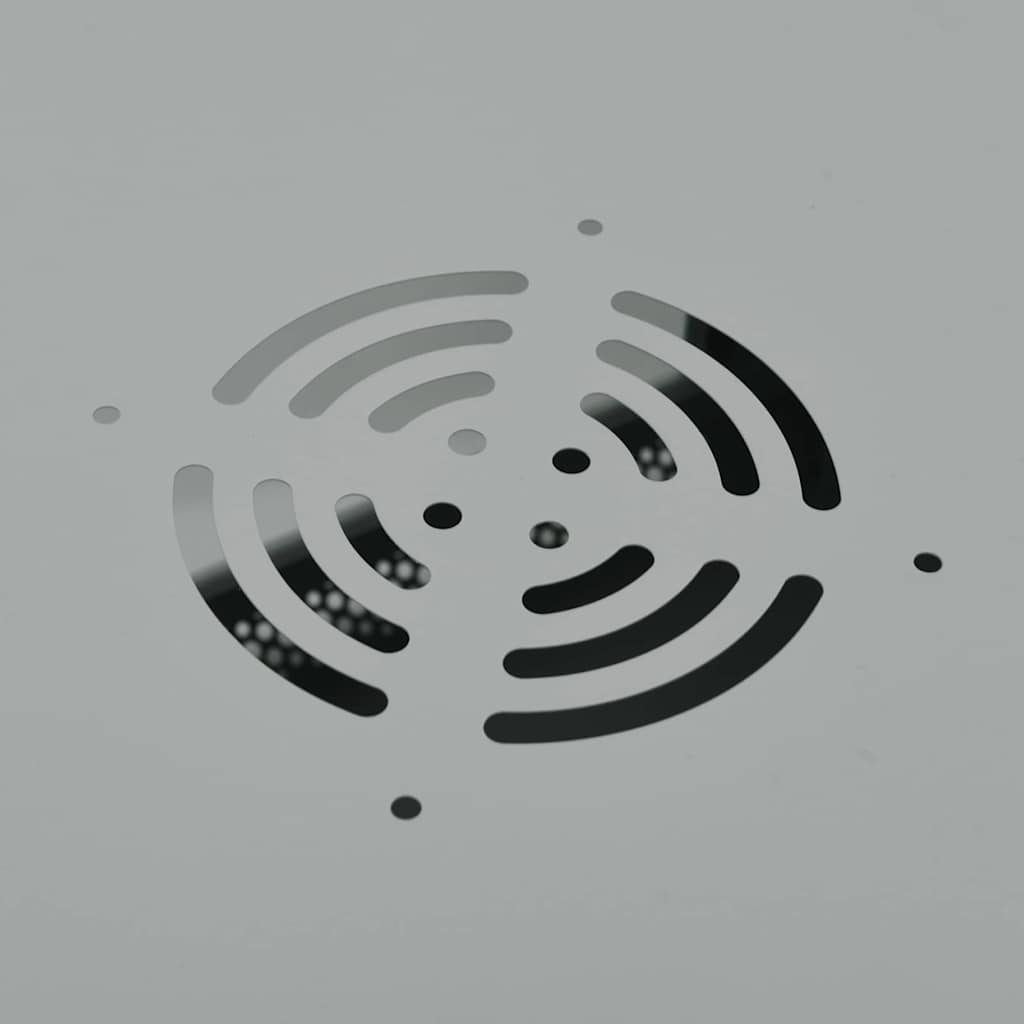 Netzwerkschrank mit Speicher Grau 60 x 45 x 28 cm Stahl