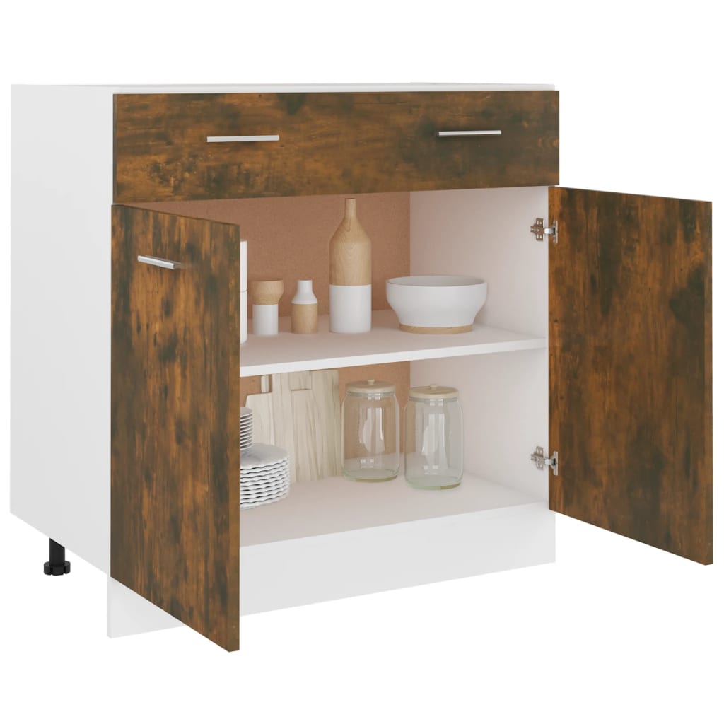 Unterschrank Lyon Weiß 60x46x81,5 cm Holzwerkstoff