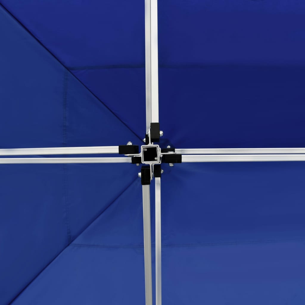 Profi-Partyzelt Faltbar mit Wänden Aluminium 3×3m Weiß