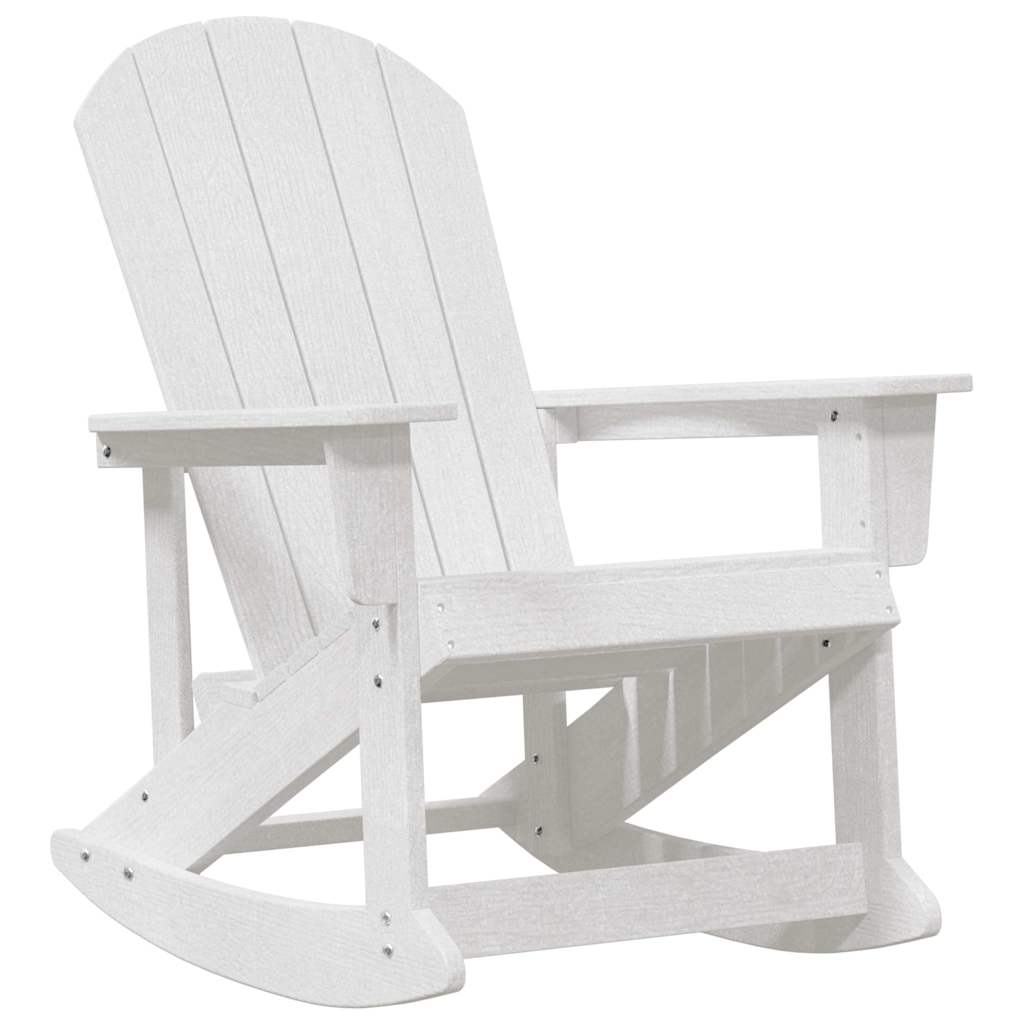 Adirondack-Schaukelstuhl Weiß 92 x 73,5 x 92 cm HDPE