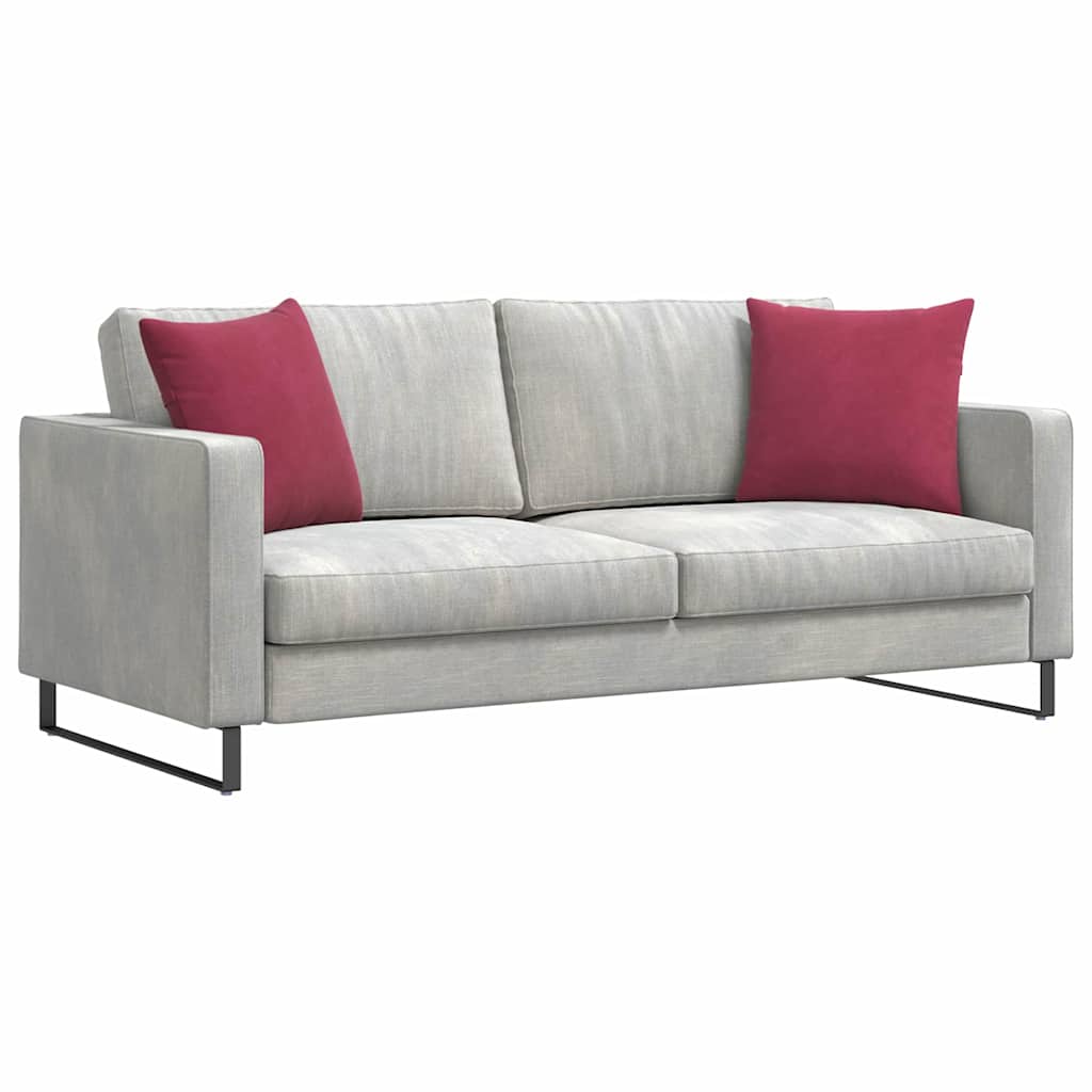 Sofakissen 2 Stück Blau 50 x 30 cm Cordstoff