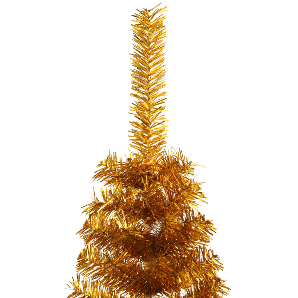 Künstlicher Halb-Weihnachtsbaum mit Ständer Grün 150 cm PVC