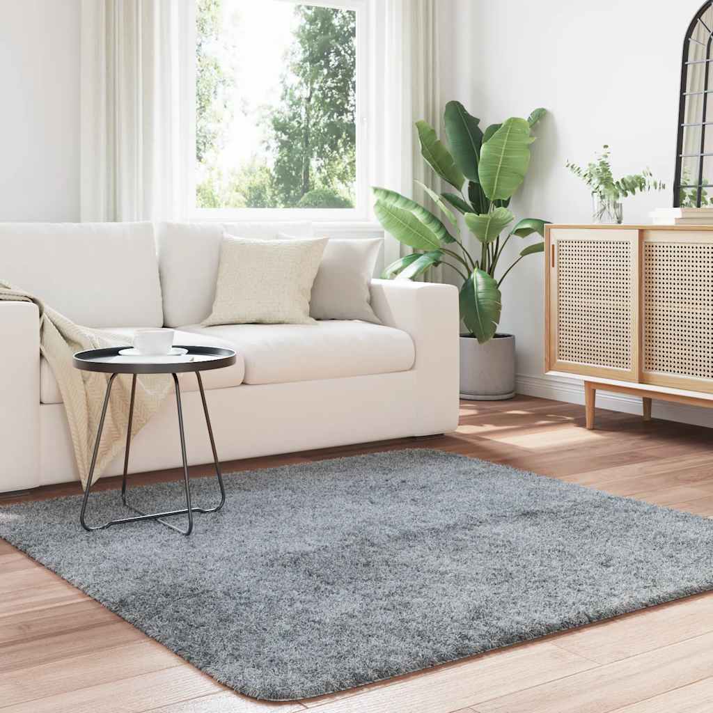 Teppich Shaggy Hochflor NAVARRA Beige 60x100 cm Polyester