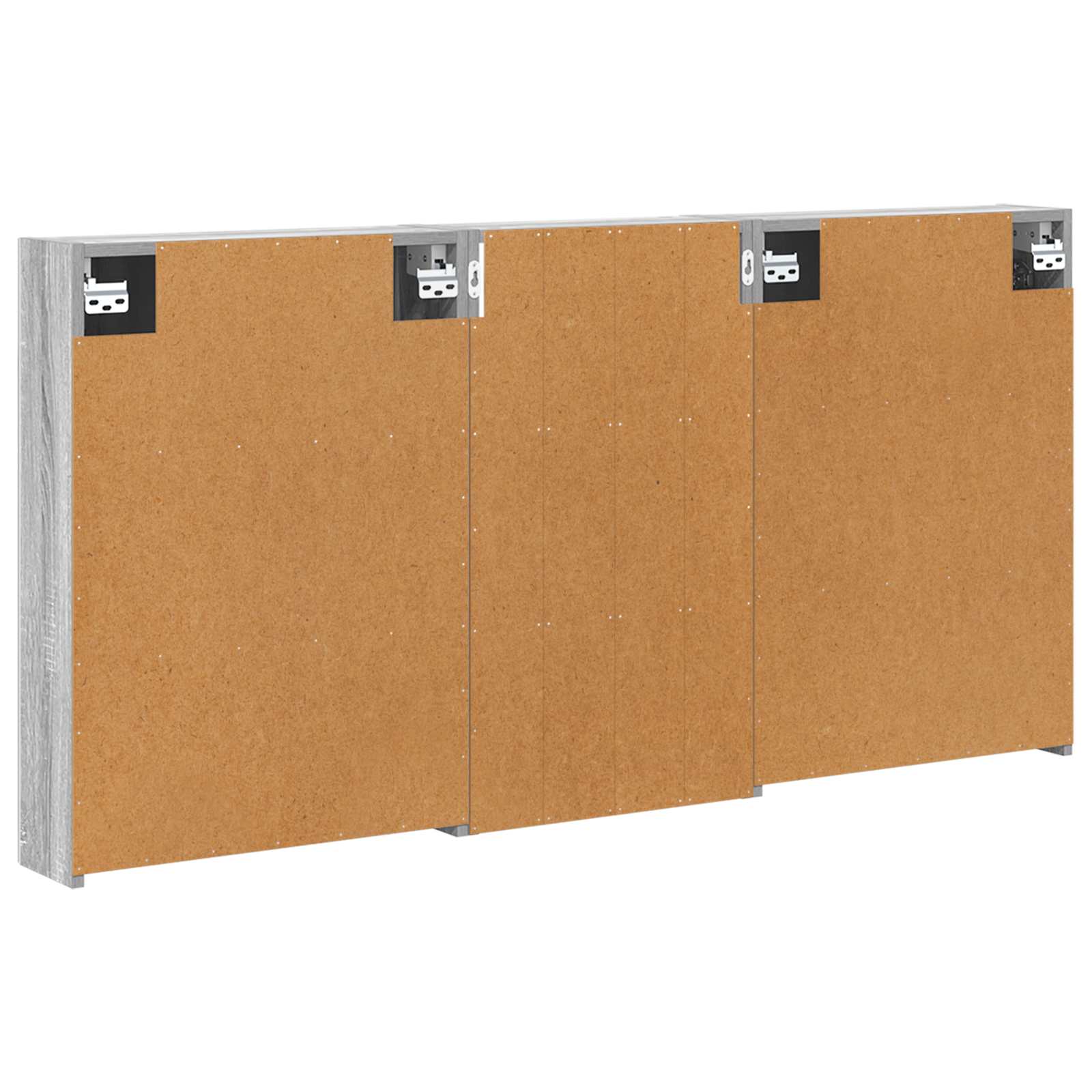 Badezimmerschrank-Set 3 pcs 80 x 10,5 x 50 cm Holzwerkstoff