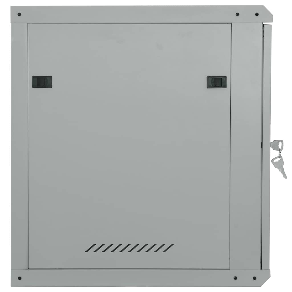 Netzwerkschrank mit Speicher Grau 60 x 45 x 28 cm Stahl