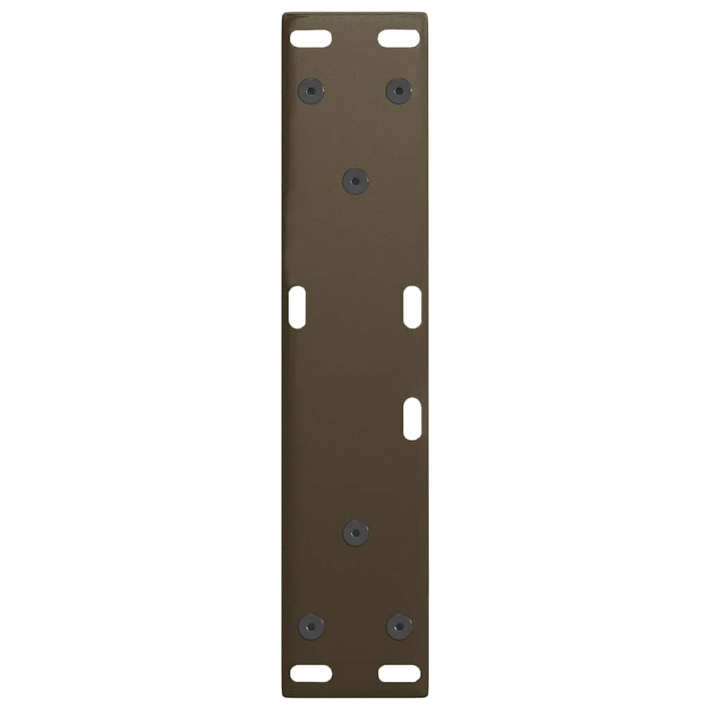 Couchtischbeine V-Form 2 Stück Schwarz 30x(30-31,3) cm Stahl