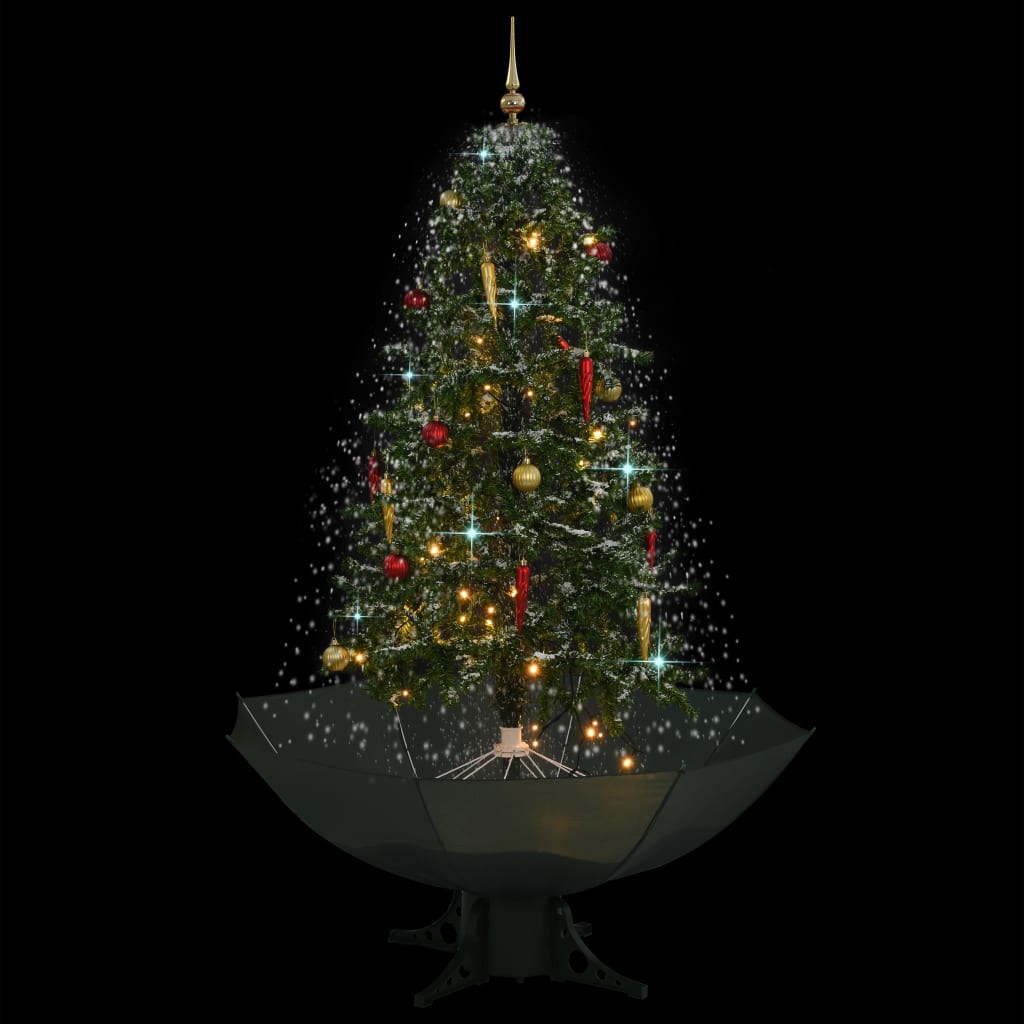 Schneiender Weihnachtsbaum mit Schirmfuß Grün 75 cm