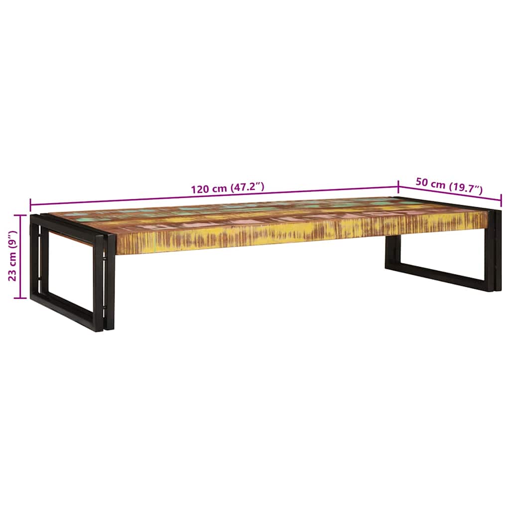 Badregal für Braun 40 x 50 x 23 cm Massives rohes Mangoholz