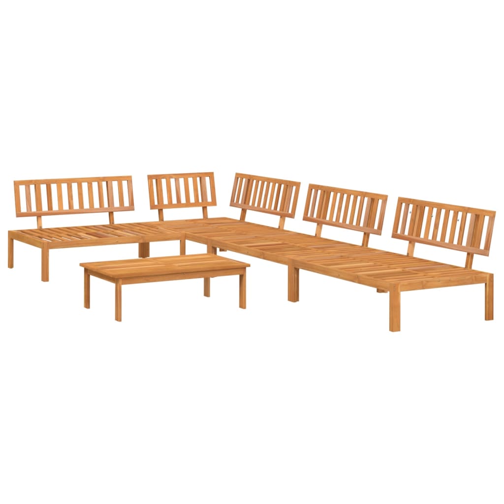 3-tlg. Garten-Sofagarnitur aus Paletten Massivholz Akazie