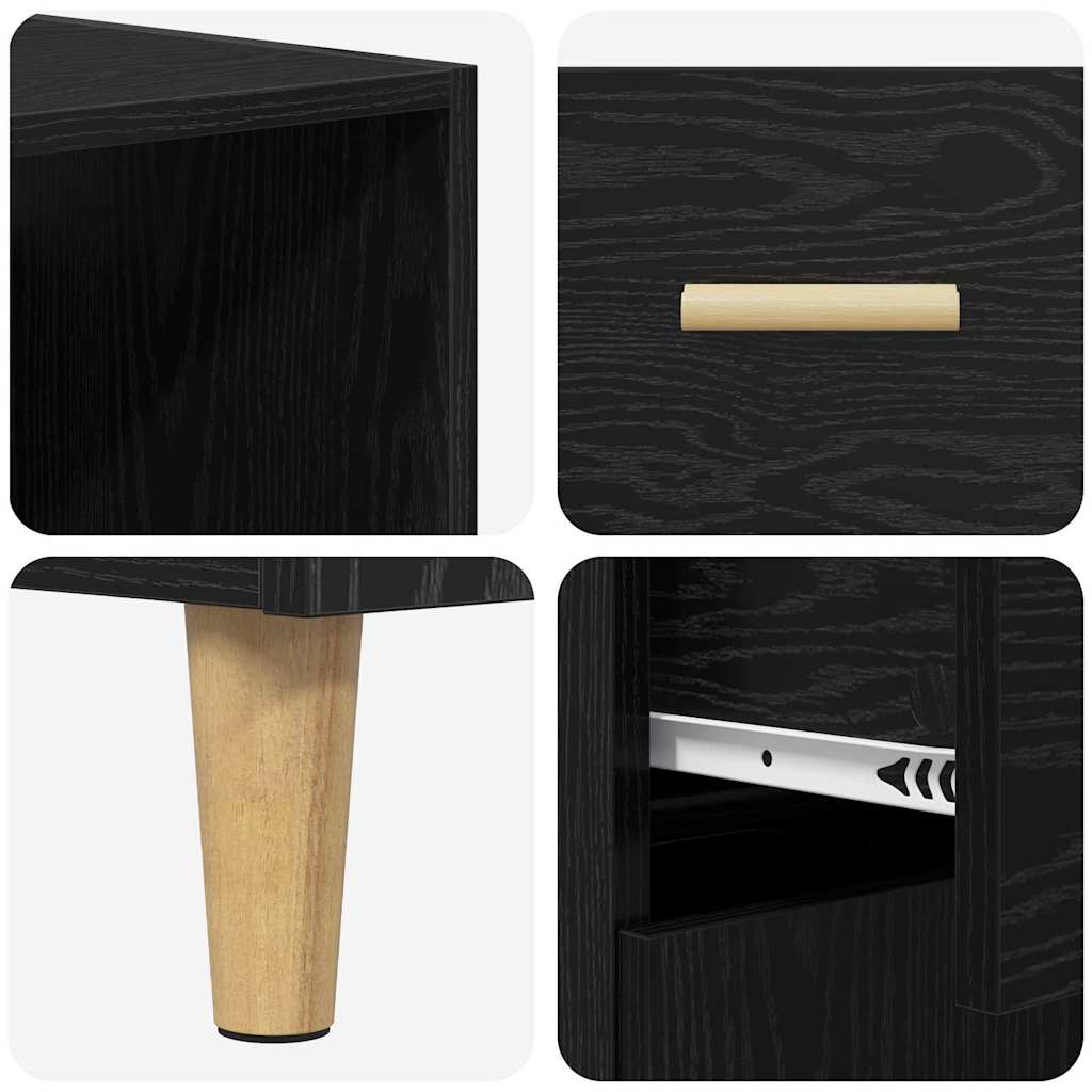 Highboard Altholz 69,5 x 32,5 x 180 cm Holzwerkstoff