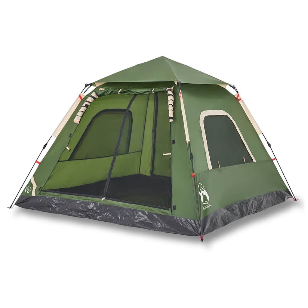 Kuppel-Campingzelt 4 Personen Grün Quick Release