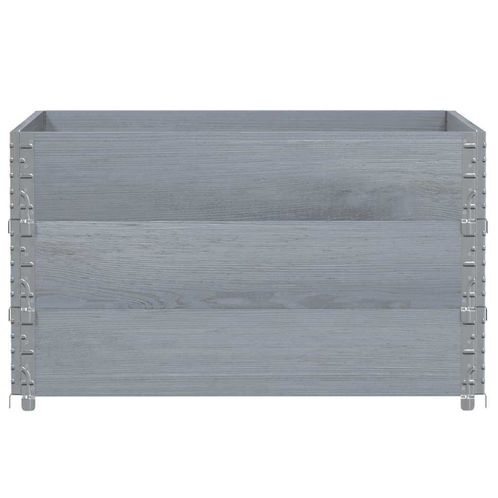 Pflanzkasten Grau 150x100 cm Massivholz Kiefer
