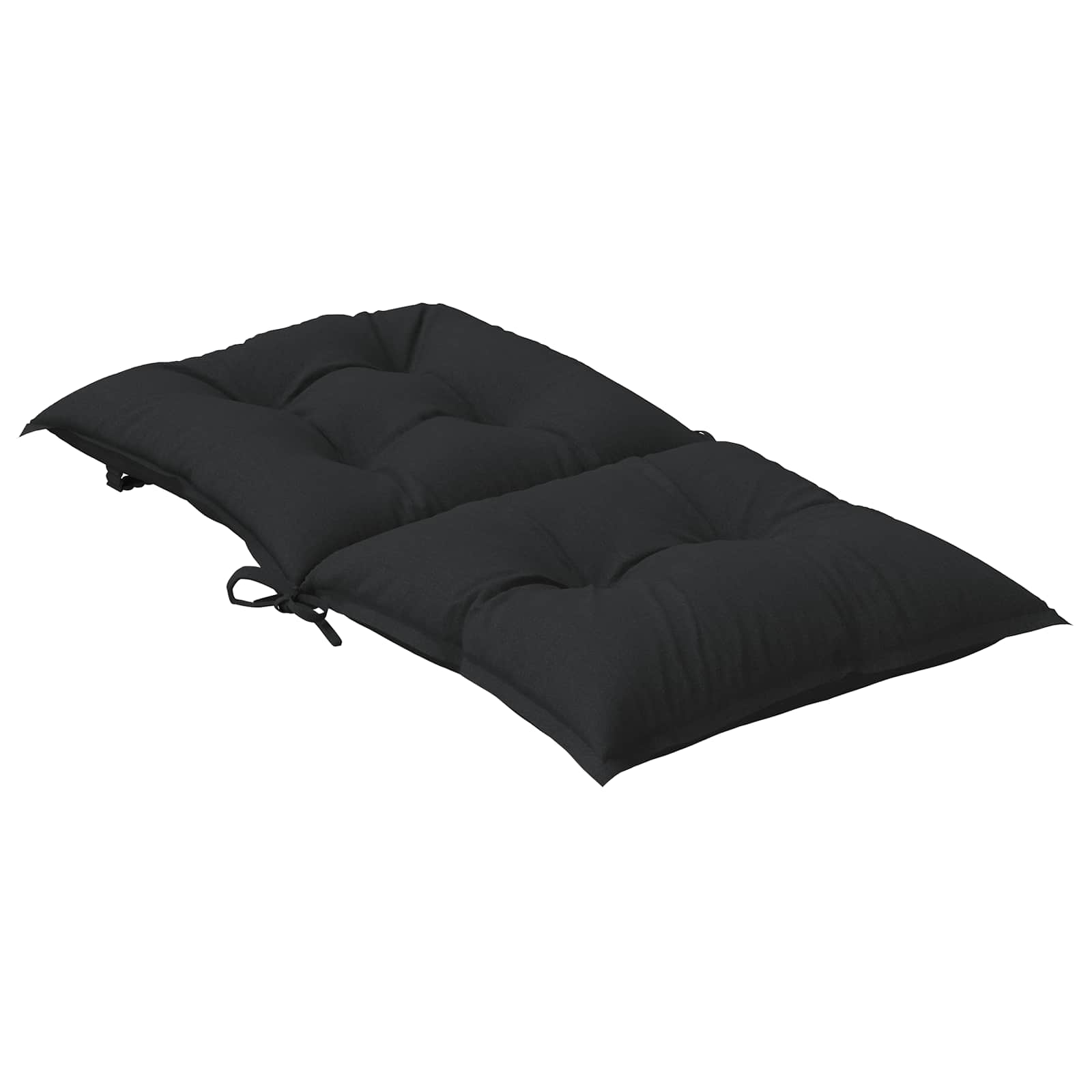 Niedriglehner-Auflagen 2 Stk Melange Anthrazit 100x50x7cm Stoff